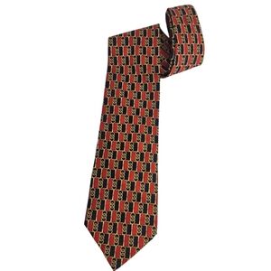 Paolo Gucci Vintage Silk Horsebit Men's Tie